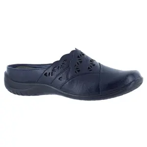Easy Street Womens Forever Cut Out Mules Flats Casual - Blue