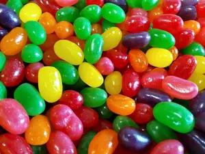 Jumbo Assorted Jelly Beans 1 lb – Gourmet Fruit Flavored Jellybeans, Large Chewy Mix – Colorful Bulk Candy for Easter, Parties, Candy Buffets & Snacking