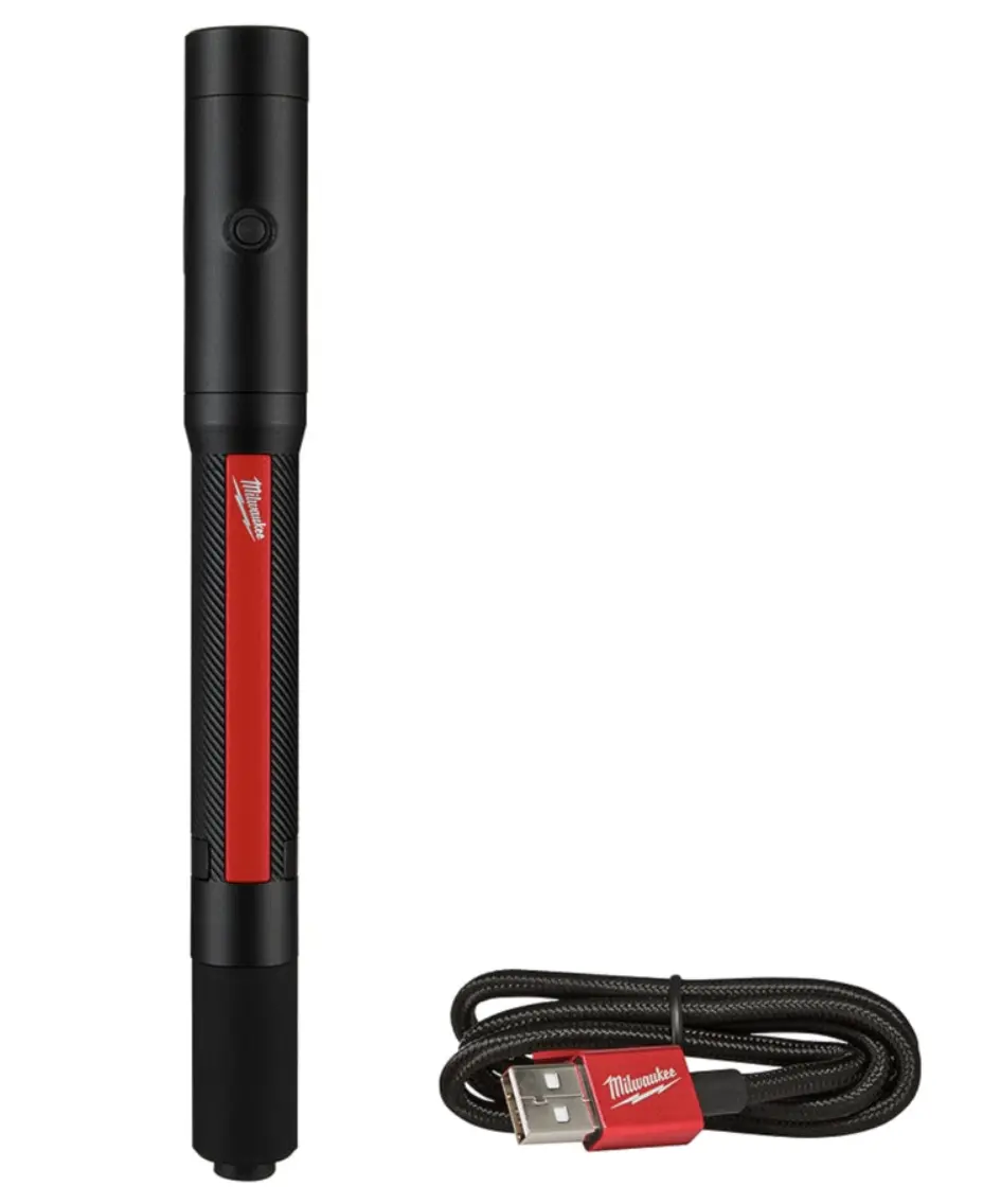 Milwaukee 2010R 250 Lumens Internal Rechargeable Penlight with Laser Milwaukee 2010R 250 Lumens Internal Rechargeable Penlight with Laser