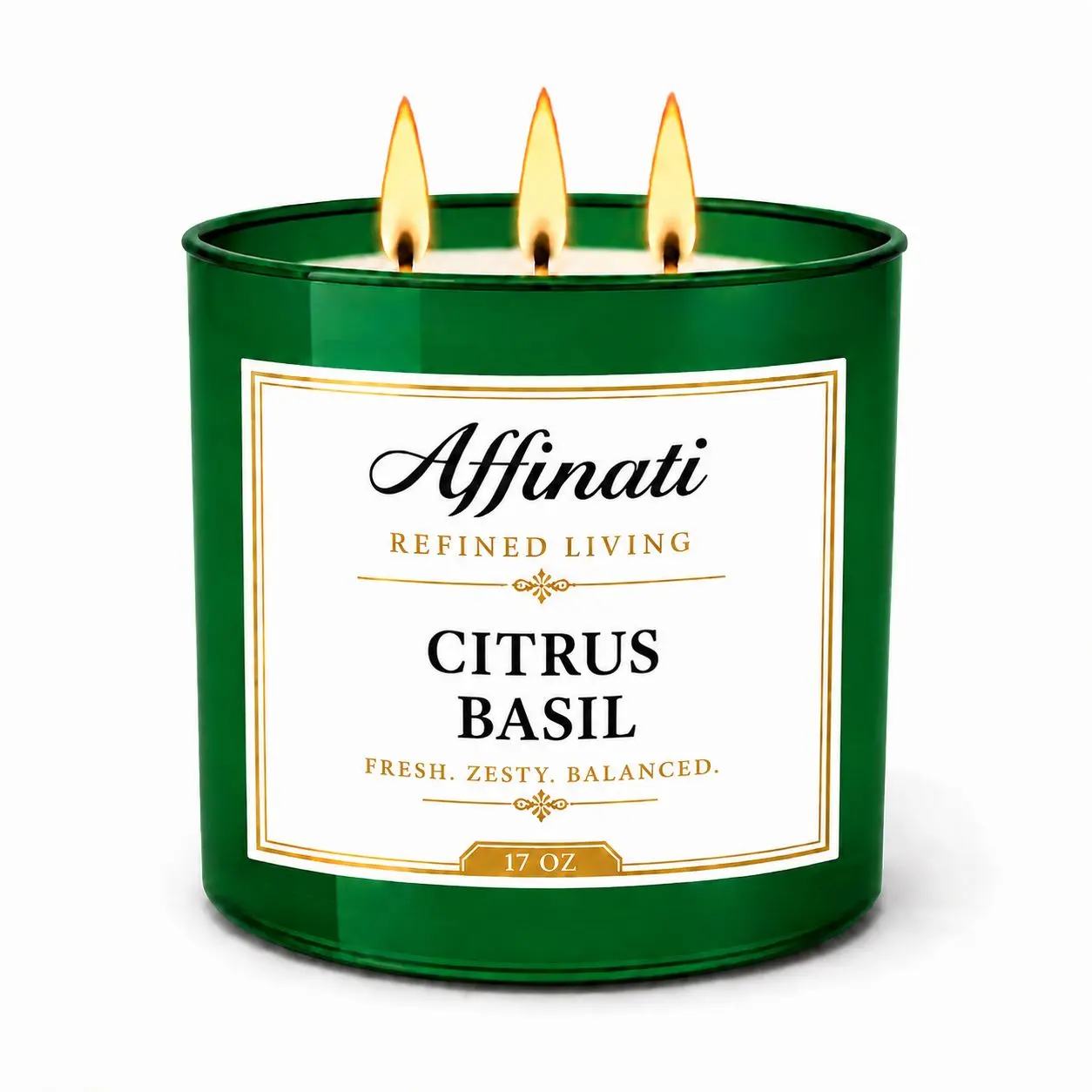 Citrus Basil 3-Wick Candle