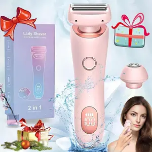 2 in 1 Electric Shaver, Wet and Dry Use Hair Removal Tool, Rechargeable Hair Removal Machine for Women, Personal Care Appliances for Women, Portable Hair Remover, Shaving Machine, Gift