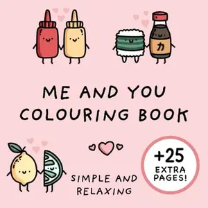 Adult & Children's Large Print Coloring Book - Thick-Line Activity Book with Food & Drinks Themes, Promotes Mindfulness and Reduces Stress, Reduce Stress