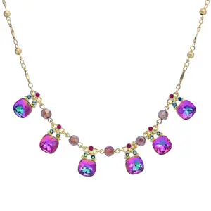 Victorian Mystic Garden Necklace (Goldtone)