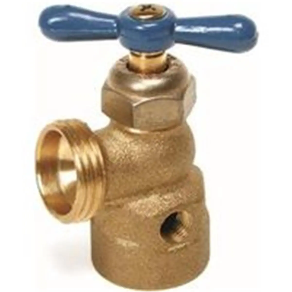 212 MAIN Brass Side Tapped Sillcock Hardware for Outdoor Coolers - Faucet Adapter with 3/4" FGH Inlet, 3/4" MGH Outlet, 1/2" FIP Port, Threaded Fit, Garden Hose Thread