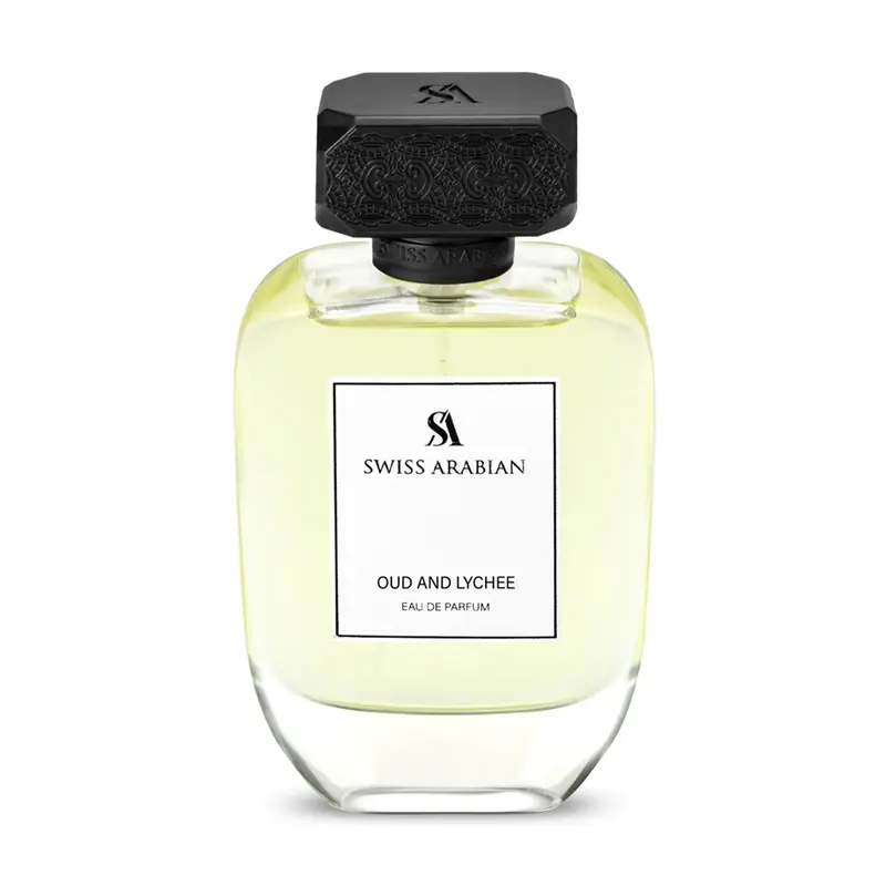 Swiss Arabian Oud and Lychee Eau de Parfum – Unisex Long-Lasting Luxury Fragrance with High-Concentration Oud & Fresh Lychee Notes – Arabic Perfume for Men & Women