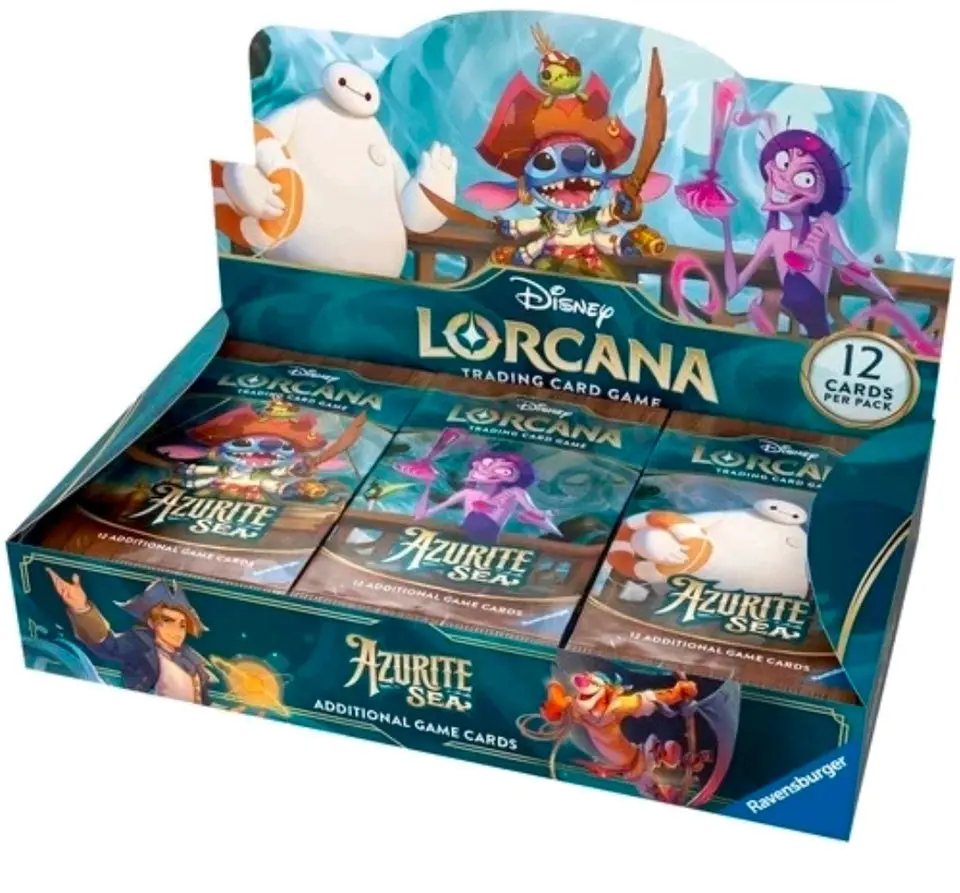 Disney Lorcana Azurite Sea Booster Box - 24 packs!