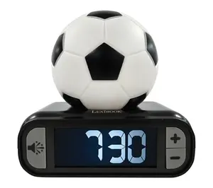 Lexibook 3D Football Digital Alarm Clock with Light & Sounds