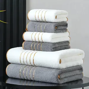 Bath Towel Set, 2 Counts/set Including 1 Count Bath Towel & 1 Count Towel, Soft Absorbent Towel for Bathroom, Gym, Party, Gift, Holiday and Hotel #TOP PICKS