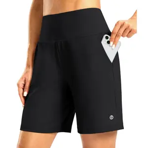 G Gradual Women's Athletic Shorts with Zipper Pocket 7" High Waisted Stretchy Bermuda Shorts for Women Workout Running Casual SummerVibes #TikTokShopStockUp