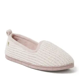 Dearfoams Women's Rachel Marled Chenille Closed Back House Slipper
