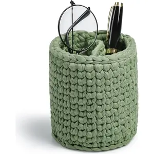 Glasses Holder for Nightstand Boho Decor Eyeglass Holder Stand for Office Desk Organizer Makeup Brush Holder Organizer-Green