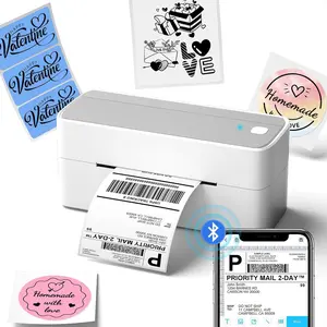 Phomemo Bluetooth Shipping Label Printer, 241BT 4X6 Wireless Thermal Label Printers for Small Business, Label Printer for Shipping Package, Compatible with iPhone, Android