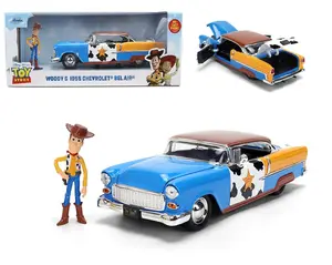 JADA 1/24 1955 CHEVROLET BEL AIR & WOODY DIECAST FIGURE DIECAST MODEL CAR 37430-P13