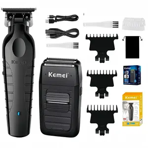 Professional Hair Clipper Set for Men, Electric Shaver Trimmer Kit, Home Use Barber Shop Quality, Ideal Holiday Gift, Models Km-2299 Km-1102