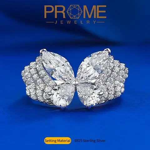S925 Sterling Silver Butterfly Ring - 5A Luxury Unique Rings, 3-5g, Elegant Casual & Formal Occasions Accessory, Durable Stackable Adult Piece, Ideal Female Birthday/Anniversary Gift, Available in Multiple Sizes