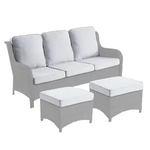 Ovios Kenard Series Replacement Cushion Covers for Patio Furniture, Seat & Back Cushion Covers Only, Water-Resistant Outdoor Slipcovers, Please Check Dimensions Before Purchase