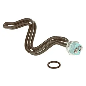 CAMCO Screw-In Ripple Foldback Coil Water Heater Element - 4500W, 240V, 17.25x7.63x1.75in, Gasket Included, High-Grade Nickel-Chromium Incoloy, Dry Firing Safe, Compatible with Sears, Kenmore, Maytag, State, Richmond
