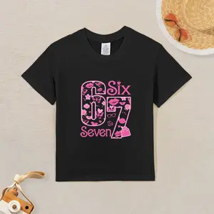 Fun six- or seven-patterned ironable T-shirts for boys and girls, made of comfortable pure cotton, ideal children's clothing and gifts. The comfortable and stretchy fabric is perfect for sports and play. Suitable for various occasions.