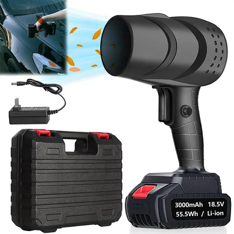 Cordless Blower, Portable Air Duster, Handheld Car Dust Removal Blower, Outdoor Grilling Blower, Multi-purpose Outdoor Electric Blower