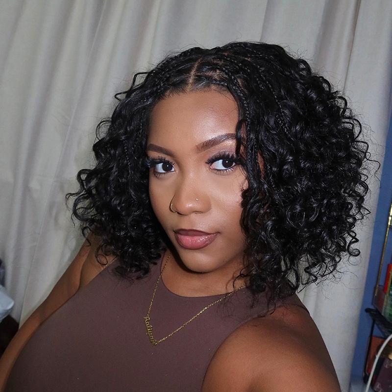 Frodio Veralux™ 13x6 HD Lace Wig Glueless Wear & Go 12” Boho Braids ...