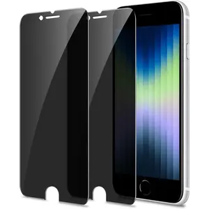 2 Pack Compatible for iPhone SE 2020 2nd 2022 3rd Generation, iPhone 8 7 6s 6 Privacy Screen Protector, Anti Spy, Private Case Friendly Film