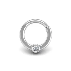 Cyclops Diamond Flat Hoop