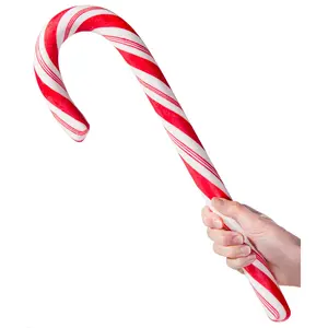 Giant Edible Candy Cane, Over 1 Pound of Peppermint Holiday Candy Giant Edible Candy Cane, Over 1 Pound of Peppermint Holiday Candy
