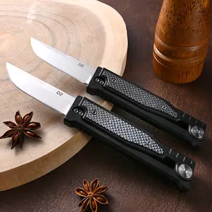 Multi-functional camping knife, high-hardness D2 steel, non-slip handle, portable and durable, suitable for home kitchen, outdoor camping and emergency use, a gift for men