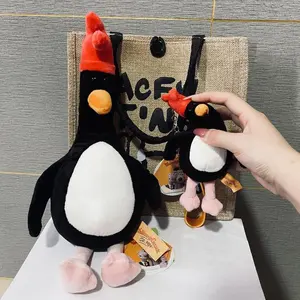 Wallace and Gromit Plush Pendant Anime Cute Penguin Stuffed Dolls Movie Peripherals Keychain Bag Pendants Kids Xmas Birthday Gif