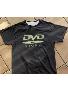 DVD Video Nostalgic Green Logo Retro Game T-shirt 2000 Retro 3D Printed Polyester Men's and Women's Fashion T-shirt