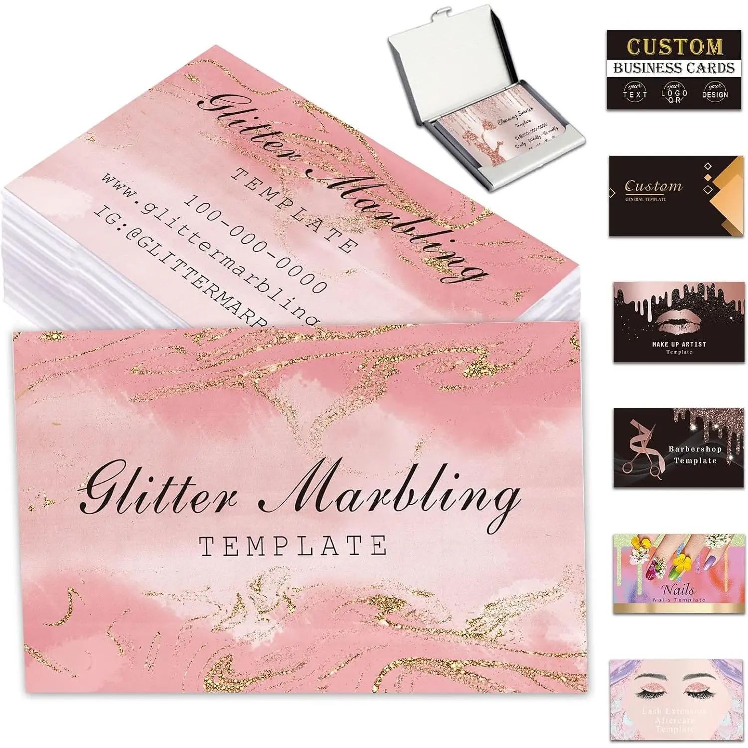 Custom Business Cards Customize with Logo QR Code Personalized Glitter Marbling Cards 1000 500 200 100 for Small Business Double-Sided Printing Custom Business Cards Customize with Logo QR Code Personalized Glitter Marbling Cards 1000 500 200 100 for Small Business Double-Sided Printing