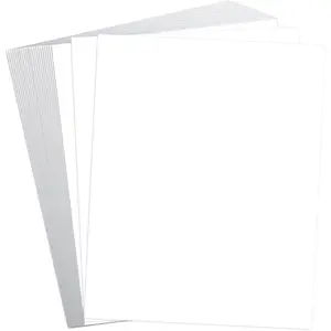 White 8x10 250gsm 90 Lb Thick Smooth Heavy Cardstock Paper for Stationary Printing Invitations Cards Menus 25Sheets