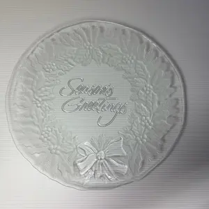 Mikasa Season’s Greetings Reef Glass Serving Platter