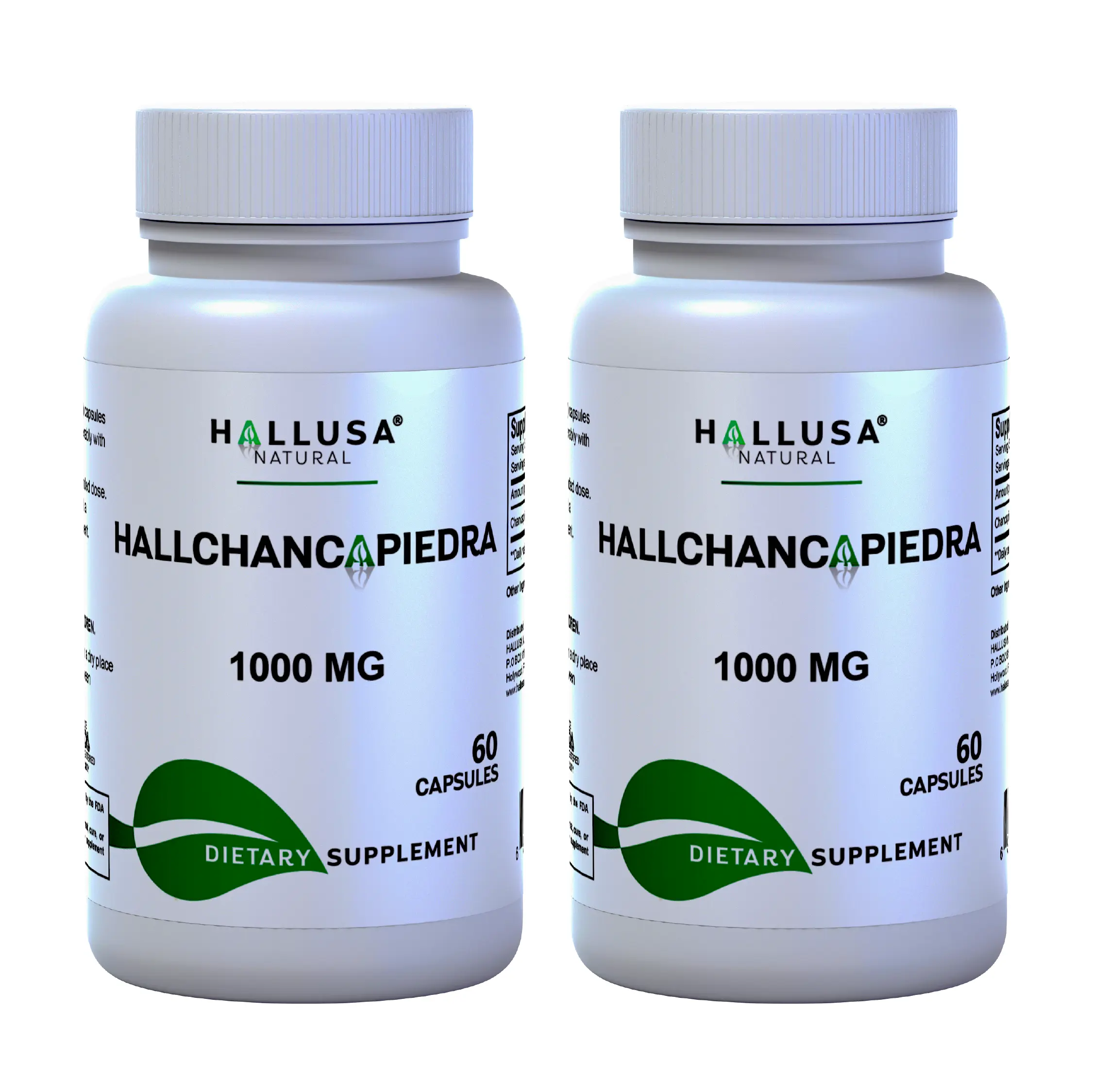 HALLUSA NATURAL Hallchancapiedra Edible Capsules - 120 Count, 1000mg Phyllanthus Niruri Extract, Kidney & Urinary Health Support for Adults, Daily Supplement, Vitamins & Nutrition Aid