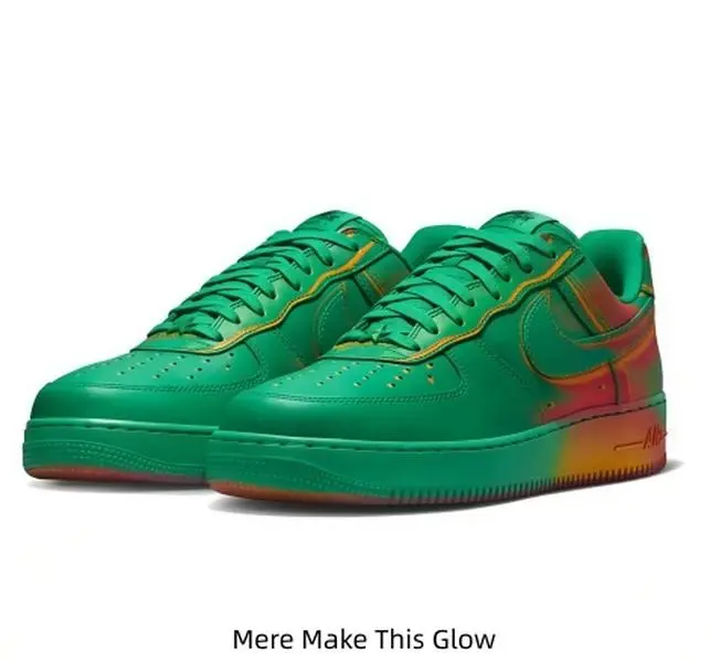 Green Gradient Low Top Skate Sneakers Lace Up Platform Casual Shoes Red Orange Fade Outsole Non Slip Rubber Sole Fashion Streetwear Lightweight Daily Outdoor Sports Footwear
