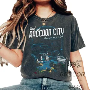 Visit Raccoon City Retro Shirt, Resident Evil, Welcome To Raccoon City T-shirt, Fashion Cotton, Full Colors, Full Sizes, For Men, For Women