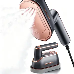 A PLUS MAX Newest 2-in-1 Steam Iron & Clothes Steamer - Handheld Portable Garment Wrinkle Remover, Fast Heat-Up, Large Soleplate, 150ml Water Tank - Lightweight for Home, Travel, and Office Use