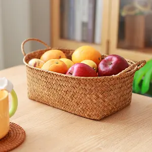 Handmade Woven Storage Basket, Durable Handcrafted Design, Perfect for Organizing Essentials, Ideal Gift for Home Decor & Gifts