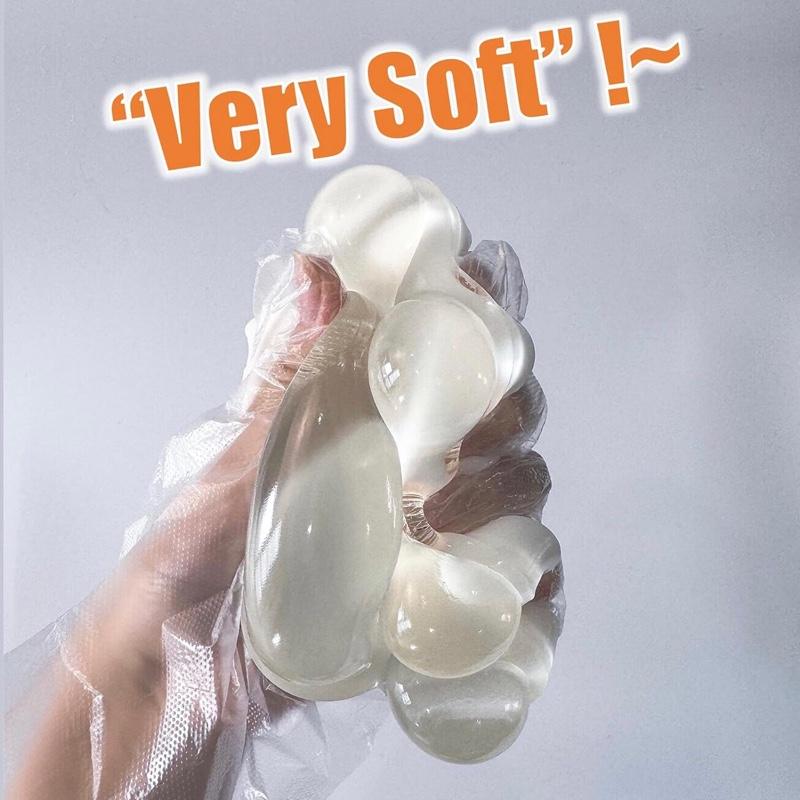Handmade Large Cat Paw Squishies for Relaxation, 5-inch Transparent Squishies Paw for Adults - 2025 New