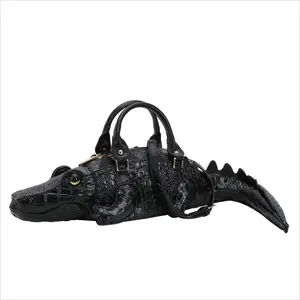 Women's 3D Crocodile Crossbody Bag, Funky Faux Leather Animal Purse with Top Handle, Lightweight Convertible Handbag for Daily Use & Festivals, Bag For Purchase