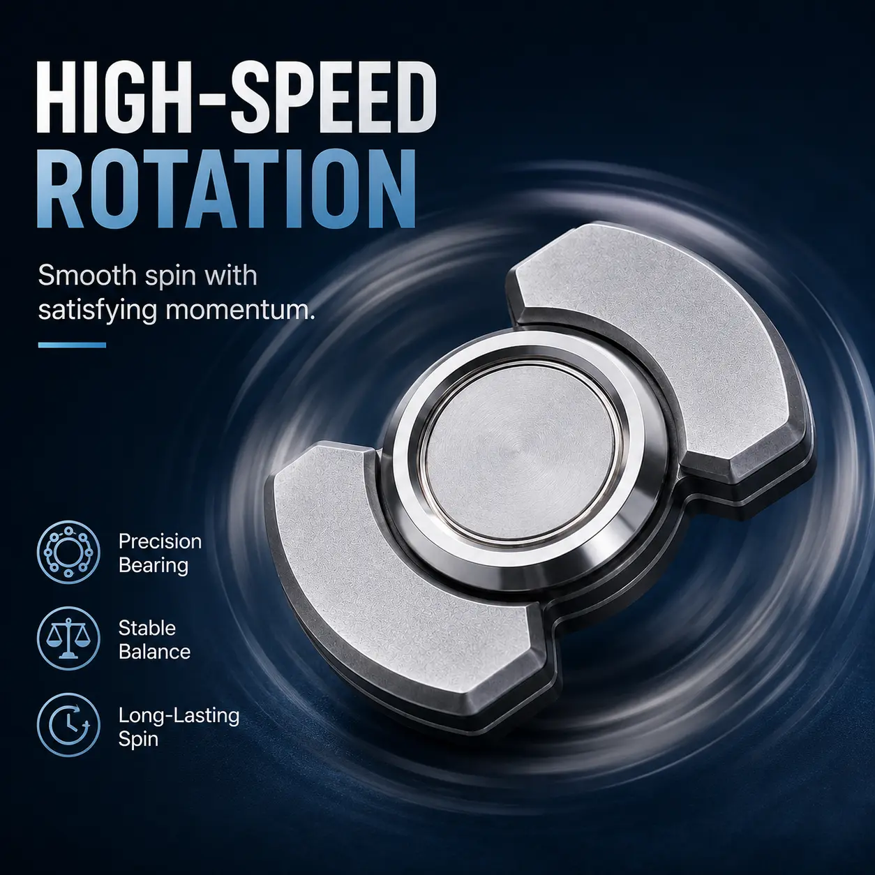 3-in-1 Magnetic Fidget Spinner Coin, Deformation Pocket Spinner with High-Speed Rotation, Stress Relief EDC Fidget Gadget for Adults & Teens