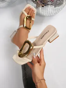 Women's Fashion Sandals, Comfortable Rubber Sole, Textile Upper Material, Above-The-Ankle Design, Perfect for Daily Wear & Travel