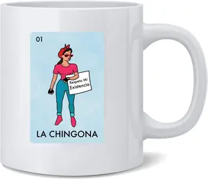 La Chingona Mug, Mexican Women Cup, Mug 11 or 15 oz, Coffee Cup, Drinkware, Día de la Madre Cup Gift, Mothers Day Mug, Regalos para el Día de la Madre
