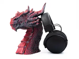 Dragon Headphone Holder | Dragon Bust Design | Universal Compatibility | Gamer Gift - Stand, Durable