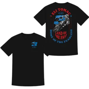 Eli Tomac Land of the Fast Shirt, Supercross Champion Racing Tee, Dirt Bike Graphic Shirt for Motorsport Fans, Rider Gift Idea, Race Day Outfit