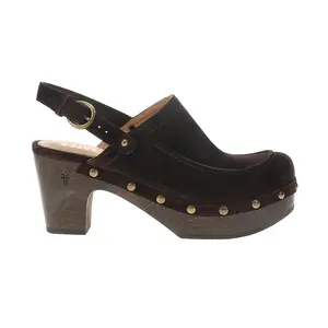 Frye Womens Jessica Studded Slingback Clogs  - Brown