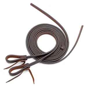 Jeffers LuxeLeather Heavy Oiled Split Reins for Horses