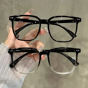 Square Frame Reading Glasses, Casual Fashion Decorative Reading Glasses for Women & Men, Fashion Eyeglasses for Work, Daily Clothing Decor, Perfect for Student Daily Use, Casual Fashion Frames