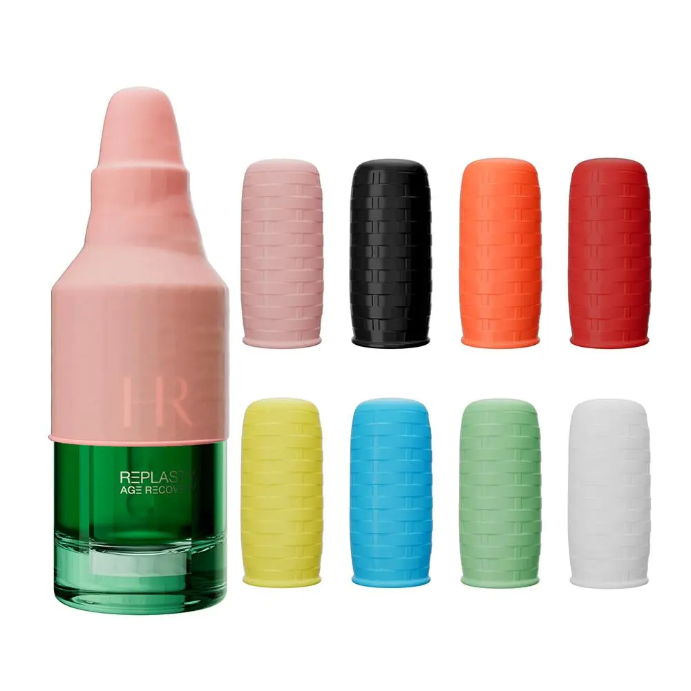 Silicone Perfume Bottle Cover, 8 Counts/set Portable Leak-proof