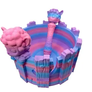 Lamb Yarn Bowl & Hook Set - Adjustable Hooks 3-8mm, Yarn Bowl & Hook Case, Stress-Free Crafting, Pink Color